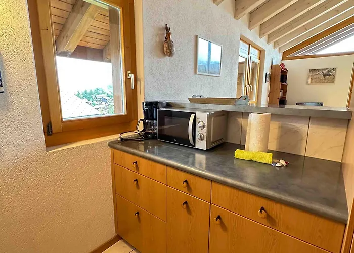 Appartement Scierie E Moiry 222, Attique Lumineux Proche Des Télécabines Vercorin